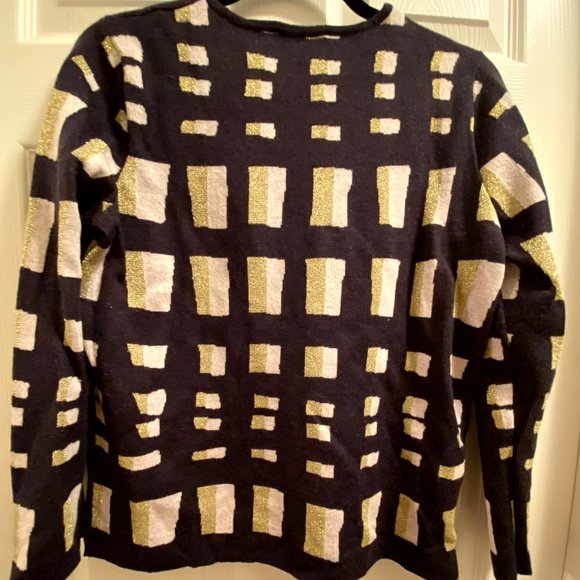 Ann Taylor Graphic Check Print Knitted Matching Set - Picture 2 of 6